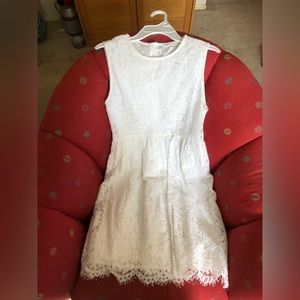 Youth white lace dress